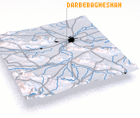 3d view of Darb-e Bāgh-e Shāh