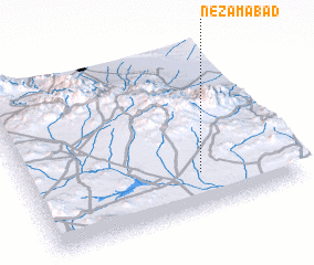 3d view of Nez̧āmābād