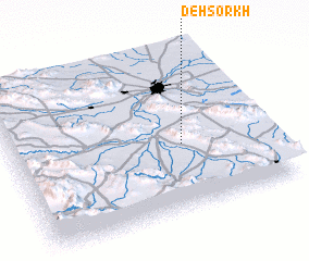 3d view of Deh Sorkh