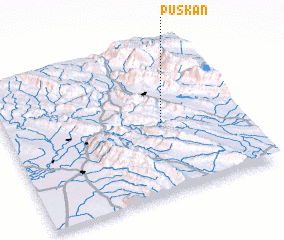 3d view of Pūskān