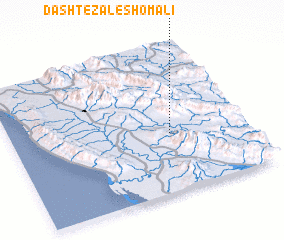 3d view of Dasht-e Z̄āl-e Shomālī