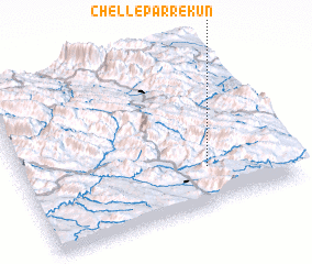 3d view of Chell-e Parr-e Kūn