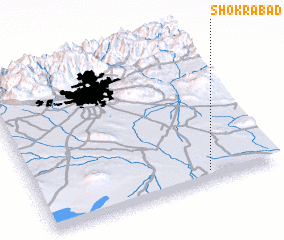 3d view of Shokrābād