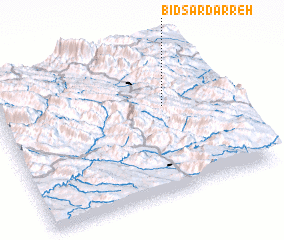 3d view of Bīd Sar Darreh