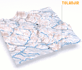 3d view of Tol Anjīr