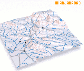 3d view of Khānjānābād