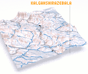 3d view of Kalgāh Shīrāz-e Bālā