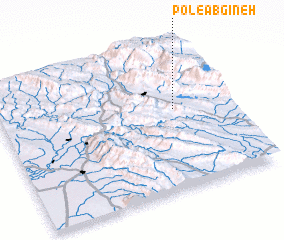 3d view of Pol-e Ābgīneh