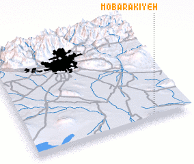 3d view of Mobārakīyeh