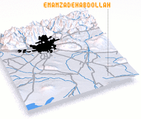 3d view of Emāmzādeh ‘Abdollāh