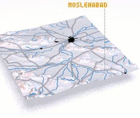 3d view of Moşleḩābād