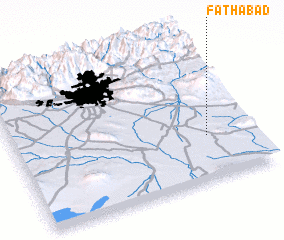 3d view of Fatḩābād