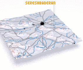 3d view of Seresh Bāderān