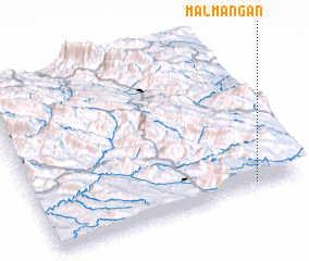 3d view of Māl Mangān