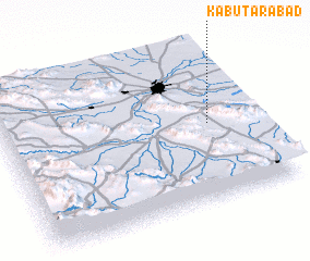 3d view of Kabūtarābād