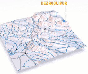 3d view of Reẕā Qolīpūr