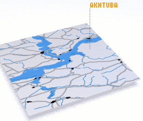 3d view of Akhtuba