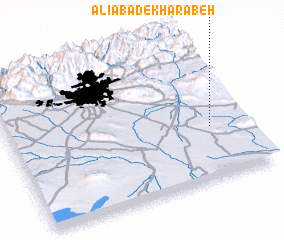 3d view of ‘Alīābād-e Kharābeh