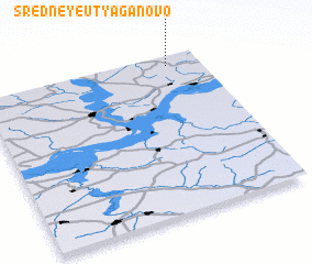 3d view of Sredneye Utyaganovo