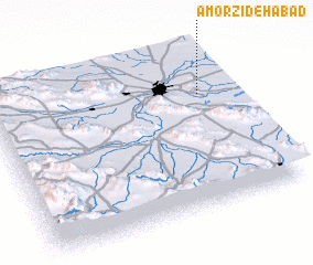 3d view of Āmorzīdehābād