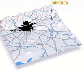 3d view of Būm-e Hen