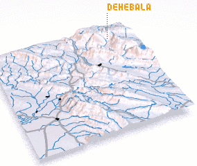 3d view of Deh-e Bālā