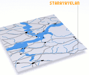 3d view of Staraya Yelan\