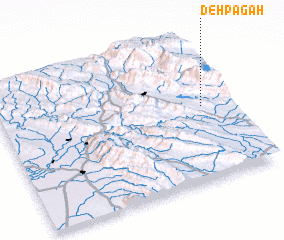 3d view of Deh Pāgāh