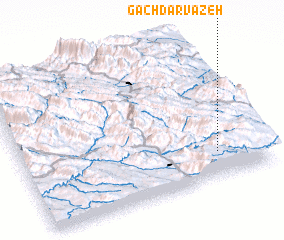 3d view of Gach Darvāzeh