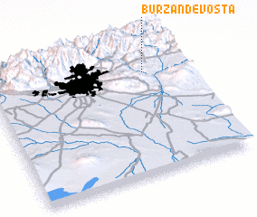 3d view of Būrzand-e Vosţá