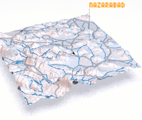 3d view of Naz̧arābād