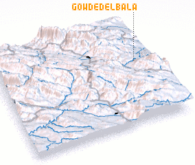 3d view of Gowd-e Del Bālā