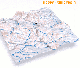 3d view of Darreh Shūr-e Pāʼīn