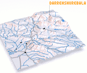 3d view of Darreh Shūr-e Bālā