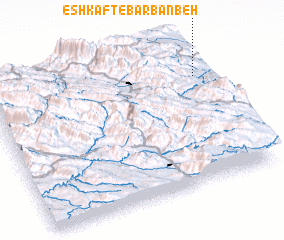 3d view of Eshkaft-e Barbanbeh