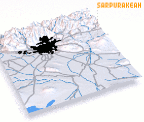 3d view of Sar Pūrak-e Āh