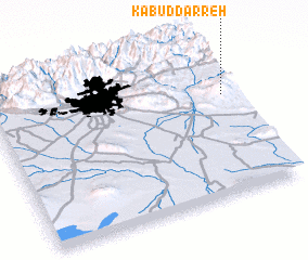 3d view of Kabūd Darreh