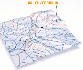 3d view of Qal‘eh-ye Bonrūd