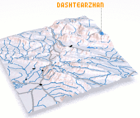 3d view of Dasht-e Arzhan