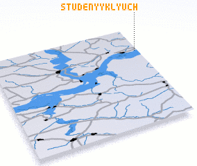 3d view of Studënyy Klyuch