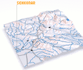 3d view of Seh Konār
