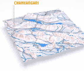 3d view of Cham Kangarī