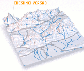 3d view of Cheshmeh-ye Asad