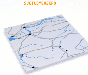 3d view of Svetloye Ozero