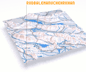 3d view of Rūdbāl-e Manūchehr Khān