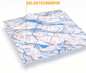 3d view of Qal‘eh-ye Shāhpūr