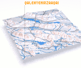 3d view of Qal‘eh-ye Mīrzā Āqā\