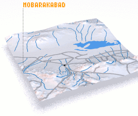 3d view of Mobārakābād