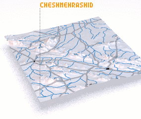 3d view of Cheshmeh Rashīd