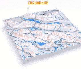 3d view of Chahār Mūr